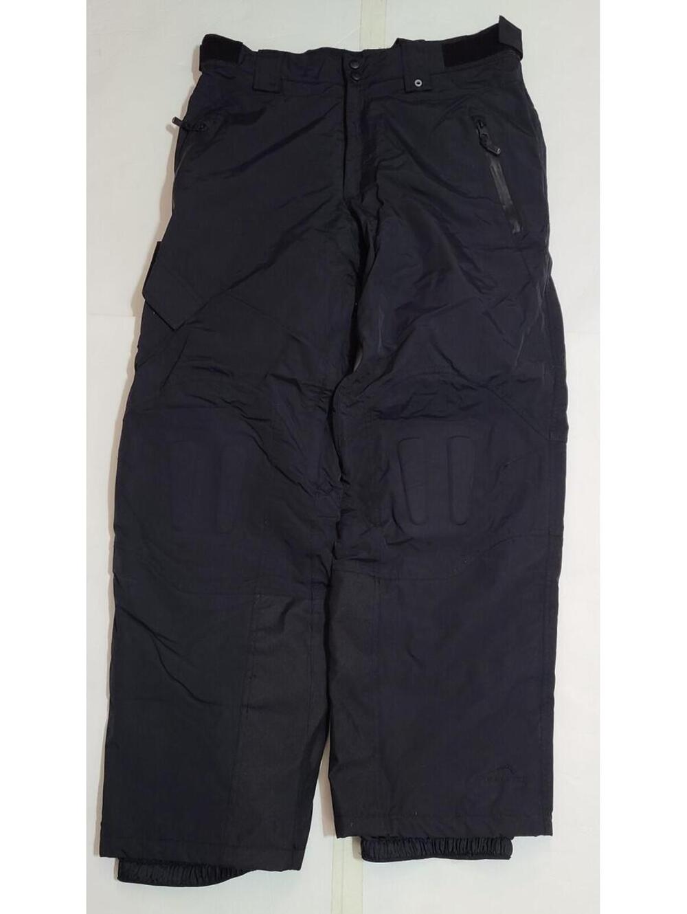 Polar Edge Gold Series Aspen Snow Ski Pants Mens Sz Large Black Snow Gaiter EUC
